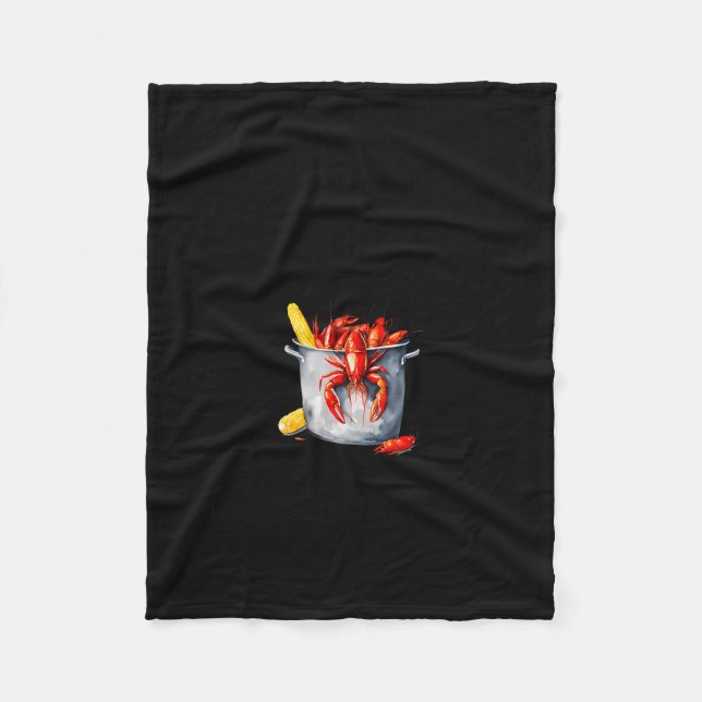 Crawfish Boil Social Club Cajun Seafood Festival S Fleecefilt (Framsidan)