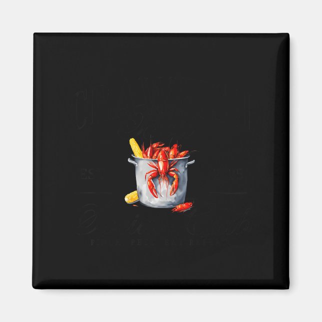 Crawfish Boil Social Club Cajun Seafood Festival S Magnet (Framsidan)