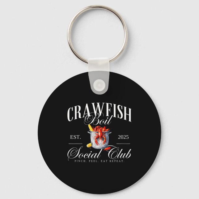 Crawfish Boil Social Club Cajun Seafood Festival S Nyckelring (Framsida)
