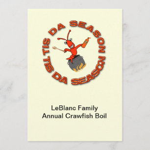 Crawfish Boil Tis Da Season Inbjudningar