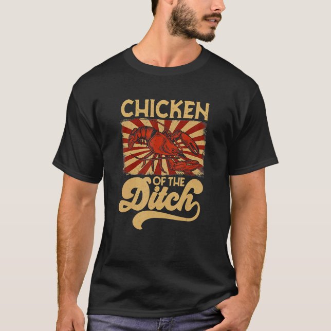 Crawfish Cajun Mat Kyckling Av Diket 2 T Shirt (Framsida)