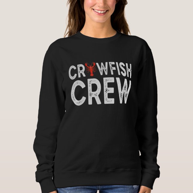 Crawfish Crew Funny Mardi Gras Kids Men Women Cost T Shirt (Framsida)