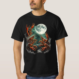 Crawfish Moon Rolig Parodi T-Shirt – Retro Louisia