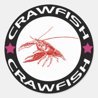 crawfish-ring (red-1) runt klistermärke