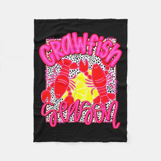 Crawfish Season Funny Tee For Men Women Kids  Fleecefilt (Framsidan)