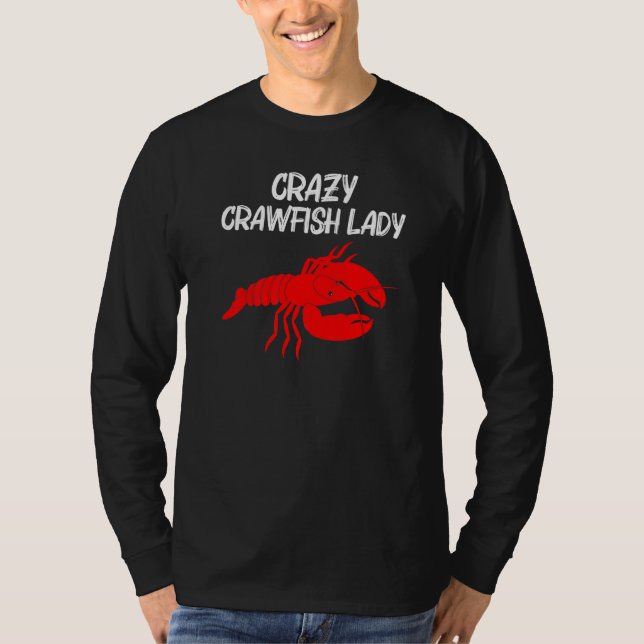 Crawfish Women Mom Crayfish  Crawfish Eating T Shirt (Framsida)