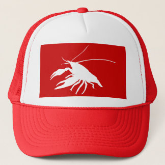 crawfish's silhouette (White) Truckerkeps