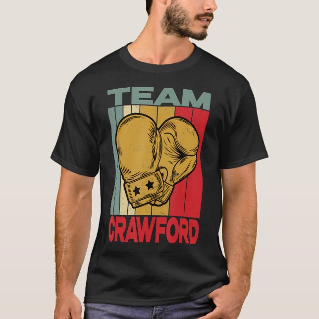 Crawford Era Last Name Retro Family Name Crawford  T Shirt (Framsida)