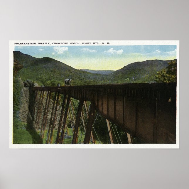 Crawford Notch View of Frankenstein Trestle Poster (Framsidan)