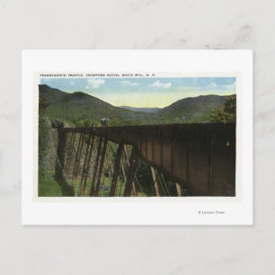 Crawford Notch View of Frankenstein Trestle Vykort