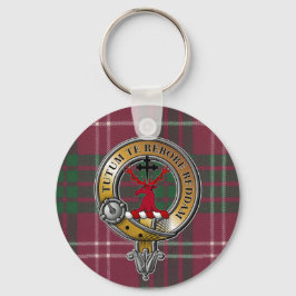 Crawford Tartan & Badge Nyckelring