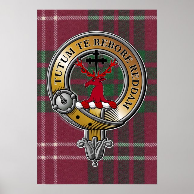 Crawford Tartan & Badge Poster (Framsidan)