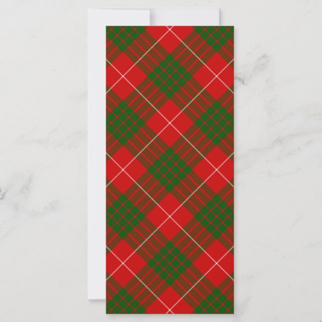 Crawford tartan Red grönt plaid (Framsida)
