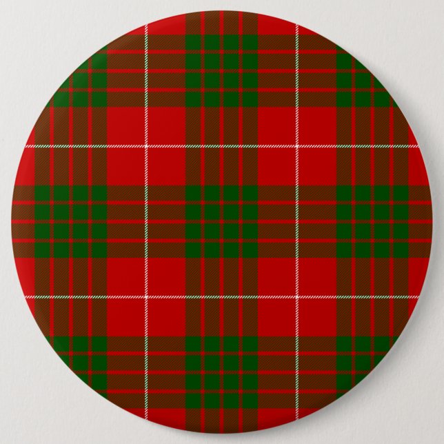 Crawford tartan Red grönt plaid Knapp (Framsida)