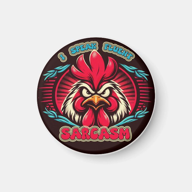 "Crawford the Witty Chicken" Magnet (Framsidan)