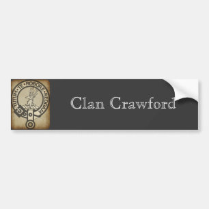 Crawford Vapensköld Badge Antique Bildekal