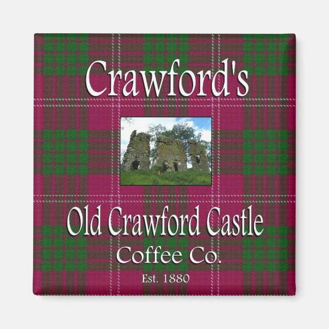 Crawford's Old Crawford Castle Coffee Co. Magnet (Framsidan)