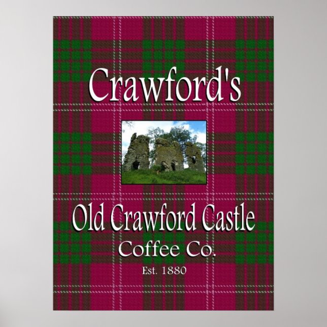 Crawford's Old Crawford Castle Coffee Co. Poster (Framsidan)
