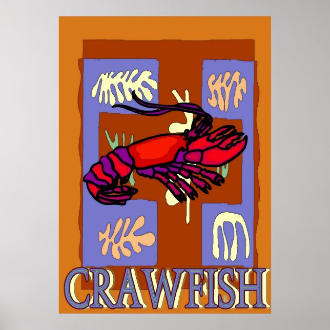 Crawfrish After Matisse Poster (Framsidan)