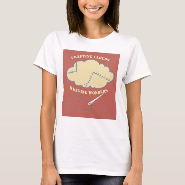 Crawing Clouds Weaking Wonders T Shirt (Framsida)