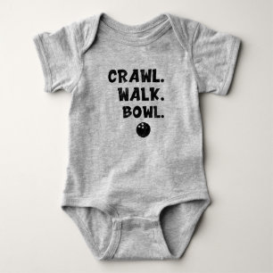Crawl Walk Bowl, Bowling Baby lilla Bowlingkompis T Shirt