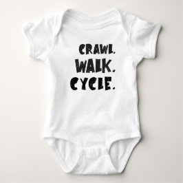 Crawl Walk Cycle - Cykling Baby - Cykel Baby T Shirt