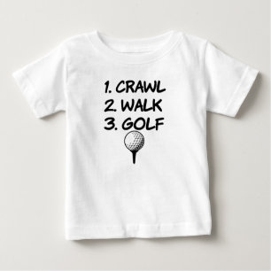 Crawl Walk Golf-lustig pojke-skjorta Tee