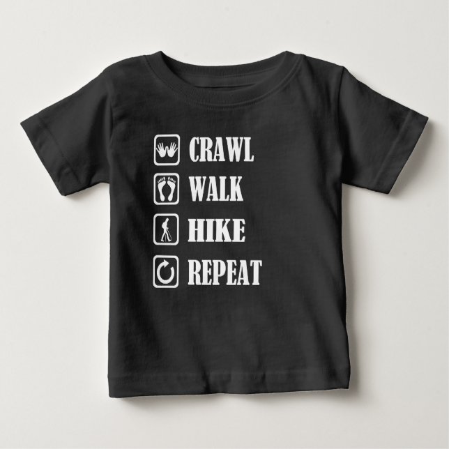 CRAWL WALK HIKE REPEAT T-SHIRT (Framsida)