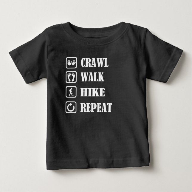 CRAWL WALK HIKE REPEAT TRÖJA (Framsida)