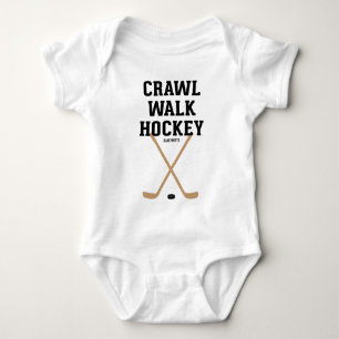 Crawl Walk Hockey Sticks Baby Infant Bodydress 2 Tröja