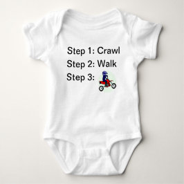 Crawl Walk Motocross  T Shirt