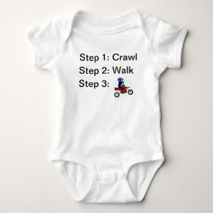Crawl Walk Motocross  T Shirt