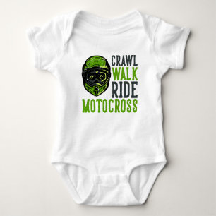 Crawl Walk Ride Motocross T Shirt