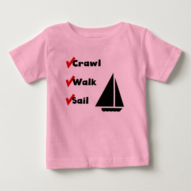 Crawl Walk Sail Tröja (Framsida)