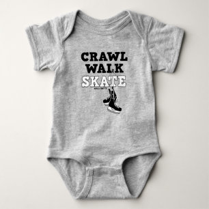 Crawl Walk Skate Hockey Skates Infant T Shirt