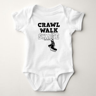 Crawl Walk Skate Hockey Skates Infant T Shirt