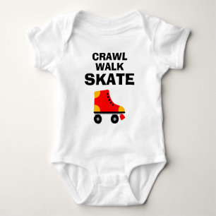 CRAWL WALK SKATE sött rullskridskor baby T Shirt