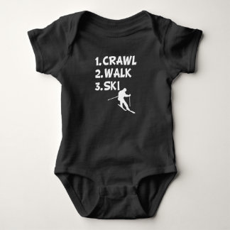 Crawl Walk Ski pojke shirt Tee Shirt