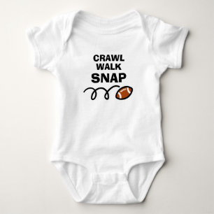 CRAWL WALK SNAP Söt amerikansk fotboll sport T Shirt