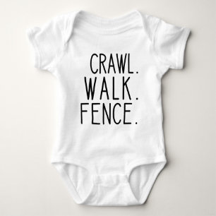 Crawl Walk-stängslet, blivande Fencer Infant T Shirt