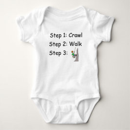 Crawl Walk Sten klättrar Baby Bodykostym T Shirt