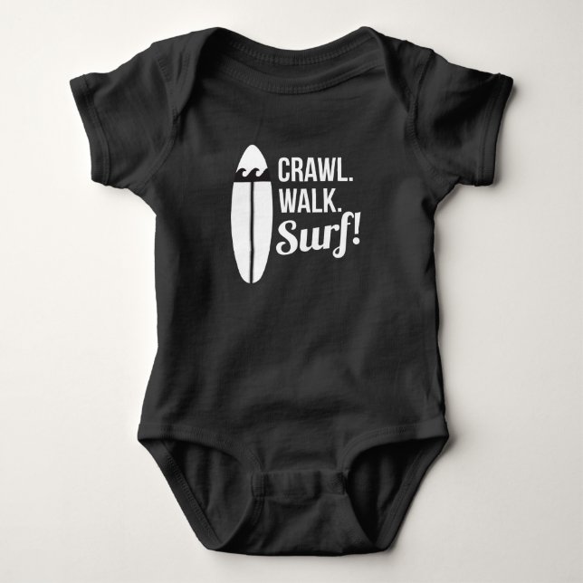 Crawl Walk Surfa T Shirt (Framsida)