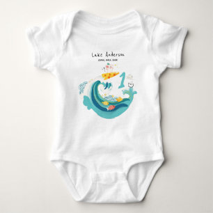 Crawl, Walk, Surfa Wave Råtta/Mouse Zodiac T Shirt
