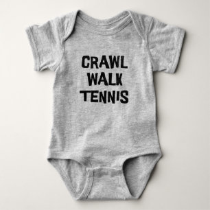 Crawl Walk Tennis Funny T Shirt