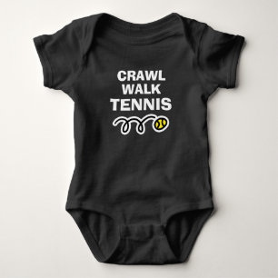 CRAWL WALK TENNIS sportkroppsdräkt för nyfödd bebi T-shirt