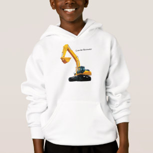 Crawler Excavator for Boys'-Hanes-Hoodie T-shirt