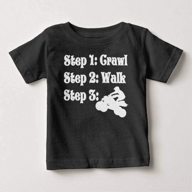 Crawlgång ATV baby-skjorta T Shirt (Framsida)