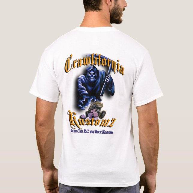 Crawlifornia KCustoms-Orangen T Shirt (Baksida)