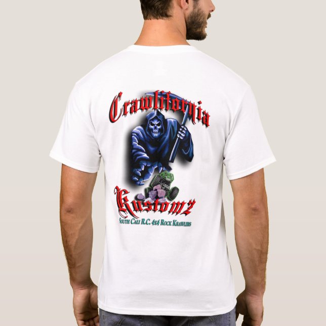 Crawlifornia Kvu Red Tee Shirt (Baksida)