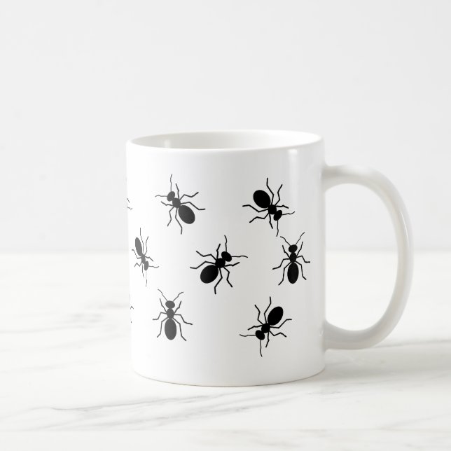 Crawling Big Black Ants Swarny Novelty Mugg (Höger)